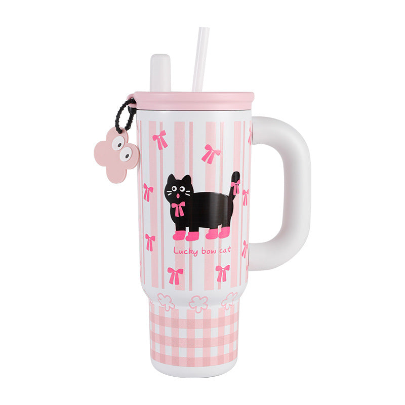 Wholesale 316 stainless steel large capacity high value portable cartoon thermos cup